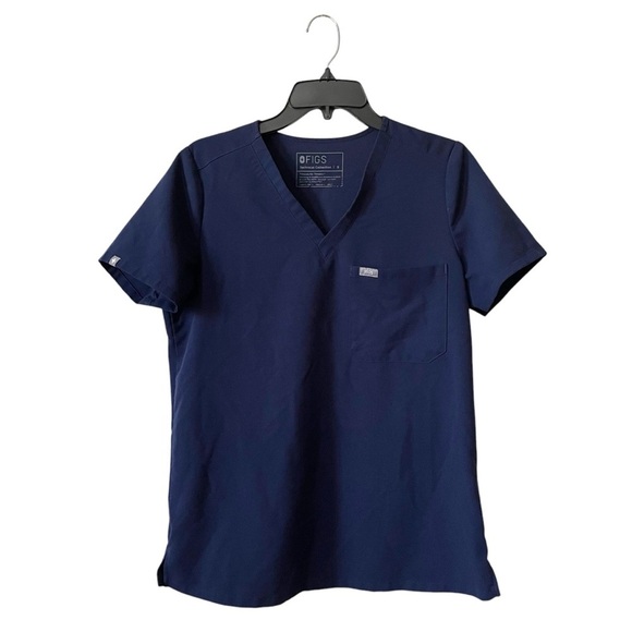 Figs Scrub Top Womens Size S Medical Uniform Nurse Workwear Dental Comfy Utility - Picture 2 of 5